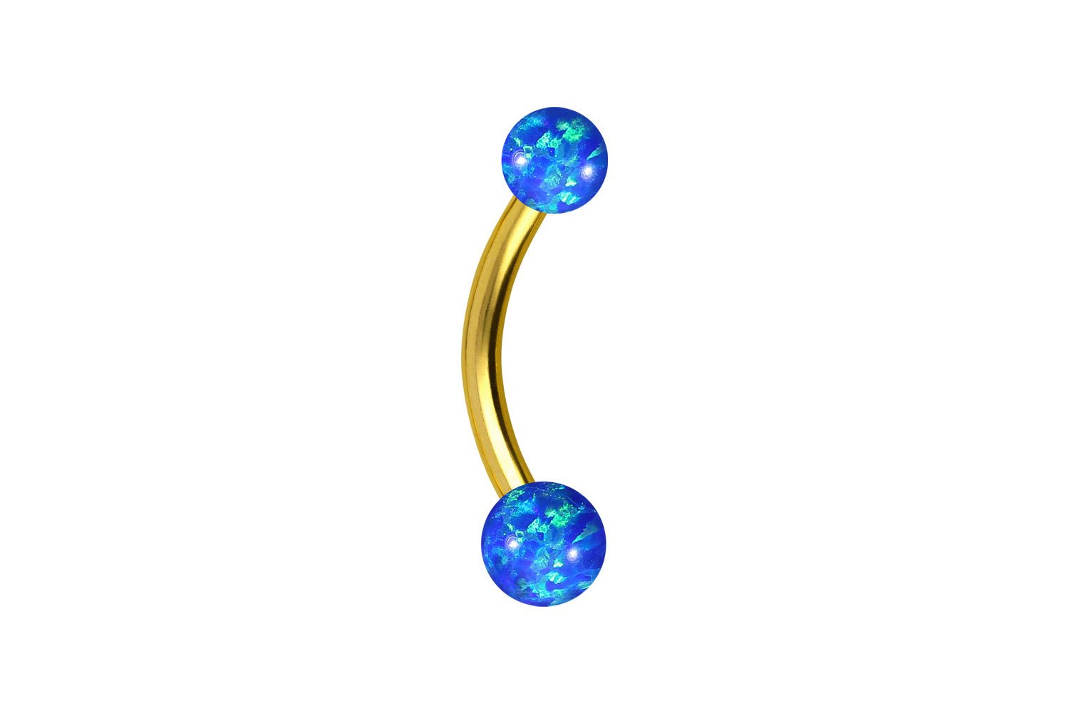 Titan Mini Bananabell Piercing SYNTHETISCHE OPALE